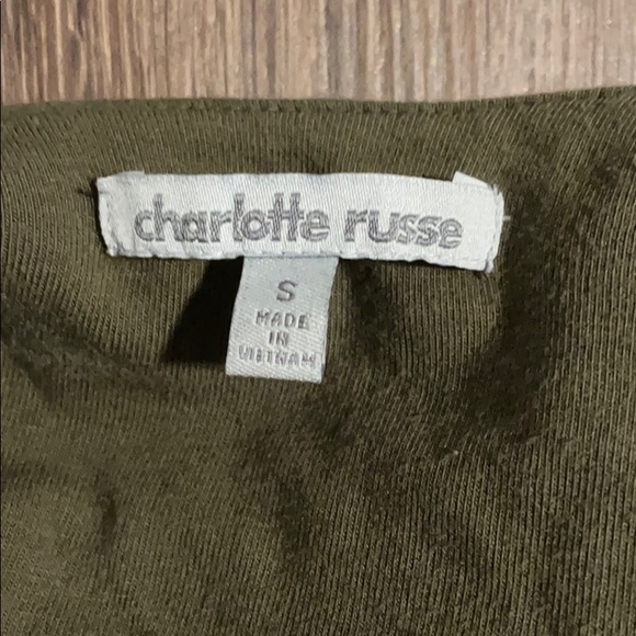 Army Green Cropped Cami - Picture 2 of 2